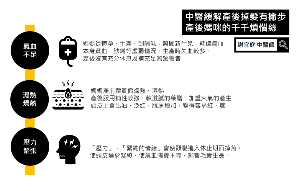 產後落髮 中醫觀點